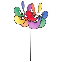 Windspiel Hq Paradise Flower Duett Blumen Windrad Gartendeko Doppelwindrad