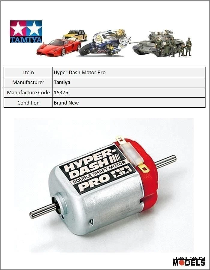 Tamiya 15402 Mini 4WD Light Dash Motor PRO (motore a doppio albero