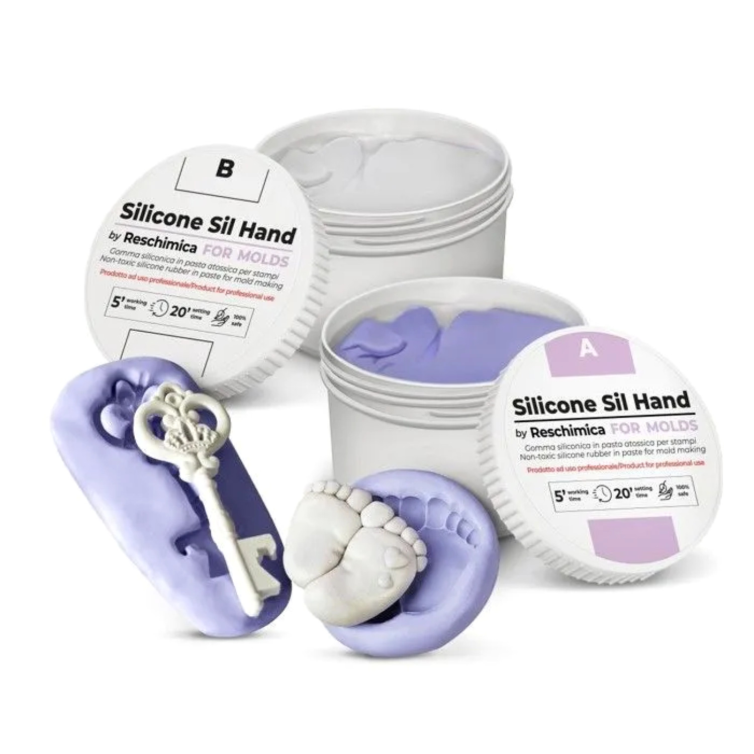 Pâte silicone SIL HAND pour fabriquer un moule sur mesure en pâte malléable
