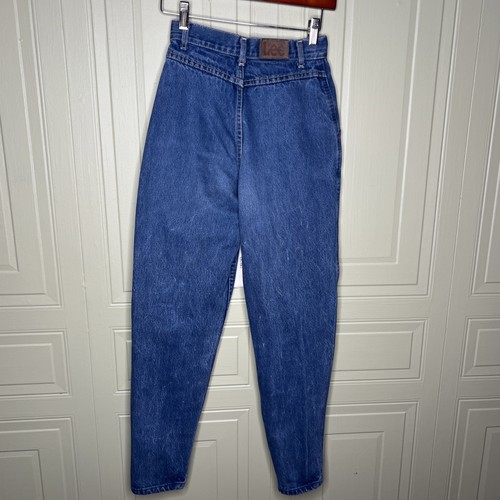 Vintage Lee Jeans Size 3 Union Tag 80s High Rise Tapered 23x28 - Picture 4 of 9