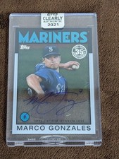 2021 CLEARLY AUTHENTIC 35TH ANNIVERSARY AUTO MARCO GONZALES MARINERS