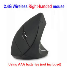 Left Right Hand Mouse Vertical Ergonomic 2.4G Wireless with Right Bluetooth Doub