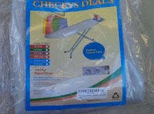 CHECKYS DEALS TABLE TOP SILVER SILICONE IRONING BOARD COVER 12 X 30 - 32 AND PAD