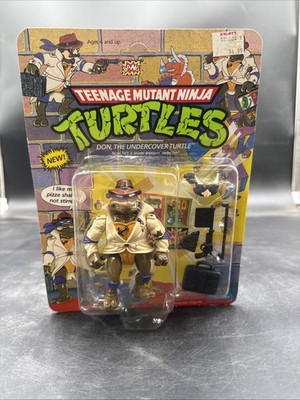1990 TMNT Don The Undercover Turtle New UNPUNCHED Sealed MOC Vintage Playmates