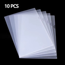 10 to 30 PCS A4 File Folder Desk Organizer Stationery Clear Folder for Documents