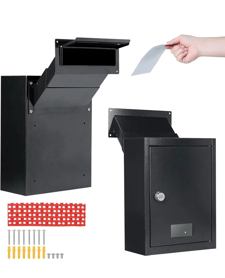 Toriexon Through The Wall Drop Box with Combination Lock, 16.5" x 12.5" x 6" New - Image 4 of 4