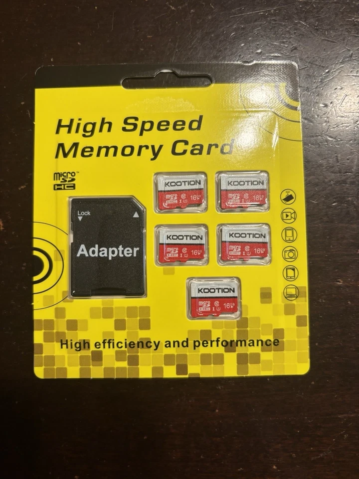 Kootion 10pcs 16GB Micro SD Card Ultra SDHC Memory TF Card For PC Camera - Image 3 of 4