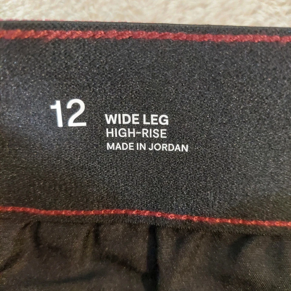 Liz Claiborne Womens Burgundy Wide Leg High Rise Corduroy Pants Size 12 - Image 3 of 4