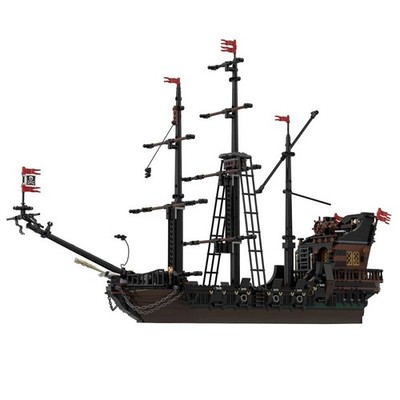 Modubrix Moc Bricks Set The Horrid Mermaid Pirate Ship 1414 Parts Build Toy Kit