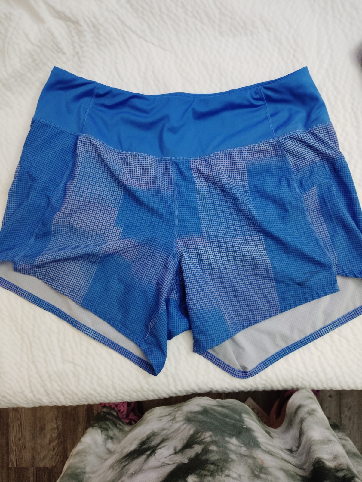 Brooks Running Shorts Womens Medium Blue Lined Lightweight