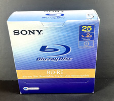 5 PACK SONY BD-RE DL Blu-ray Disc Rewritable Dual-Layer 50GB 1-2x Full HD 1080