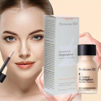 Perricone MD No Makeup Gel Highlighter, Vit C Ester &Chinese Ginger 10ml NIB $39