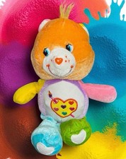 Care Bears Work of Heart Plush Teddy 2005 Floppy Colorful Stuffed Animal Lovey