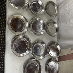 Lot Of (11) STAINLESS STEEL WAX CORE 9-1/2" PAN SECO #4731129 Patent 4246884 +