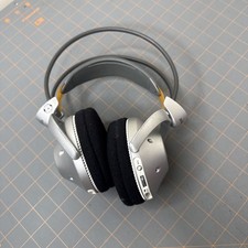 Sony MDR-RF975R Silver Wireless RF Adjustible Headband Stereo Headphone- As Is