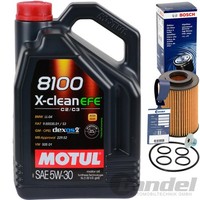 Bosch ÖLfilter F026407073+MOTUL 5W30 ÖL FüR Opel Astra H J Meriva A B Corsa D
