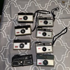 Vintage Kodak Instamatic Camera Lot 8   Models 154, 134, 150, 44, Hawkeye R4