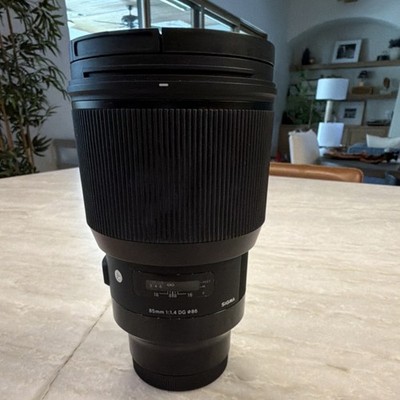 Sigma 85mm f/1.4 Art Lens Full Frame Portrait Auto Manual Focus DG 86