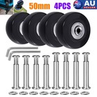 4X Silent Travel Luggage Wheels Replacement 50mm Suitcase Part Axles Repair Kit