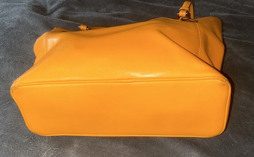 Coach Orange Leather Peyton Zip Tote - Picture 6 of 10