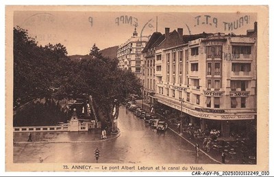 CAR-AGYP6-0307-74 - ANNECY - The Albert Lebrun Bridge and the Canal du Vasse