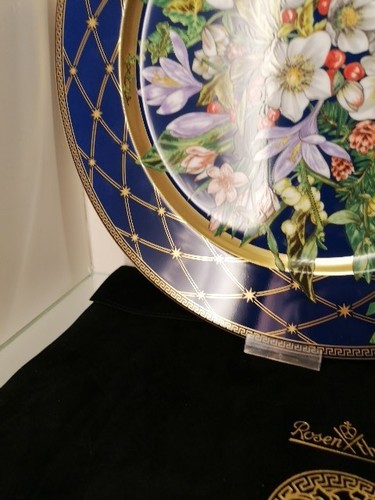 Rosenthal Versace Let There Be Love 1. Wahl Weihnachtsteller DM 30,5 cm 2002 OVP - Picture 10 of 19