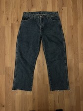 Dickies Navy Carpenter Jeans 34w 32L In Great Condition With Wear Shown