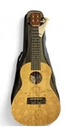 Soldin Artist Ukulele 21” Solid Spruce Top Scarecrow Engraved Kit w/ Bag