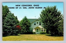 New Concord OH-Ohio, Astronaut Lt. Colonial John Glenn Jr, Vintage Postcard
