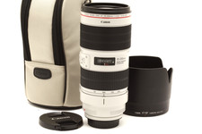 Very Clean Canon EF 70-200mm f2.8 L IS III USM Lens with Hood  Case 49989