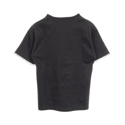 HERMES T-shirt Tops cotton Black Used Women size 34 | eBay