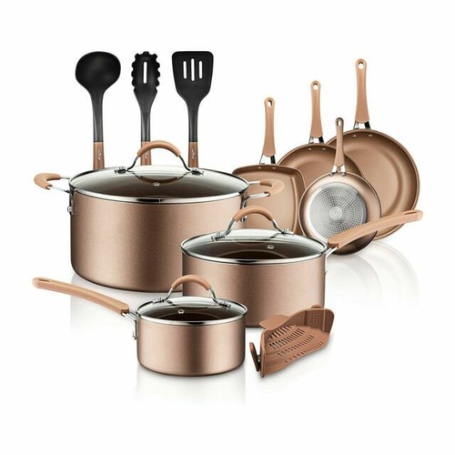 NutriChef 14Pcs Kitchenware Pots & Pans Set-17.56lbs, High Qualified, Non Stick - Picture 8 of 8