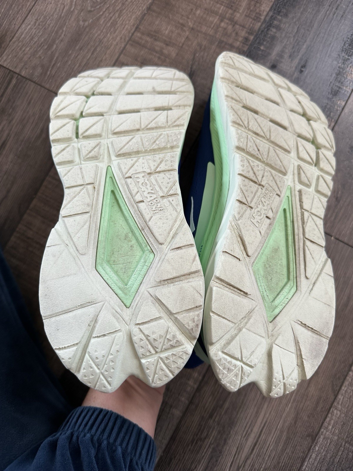 Hoka One One Mach 6 Men’s US Size 11 Dazzling Blue/Green Running Shoes thumbnail 6