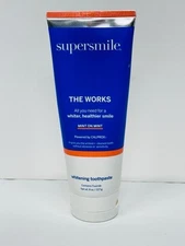 Supersmile The Works Whitening Toothpaste Mint on Mint 8oz New Sealed