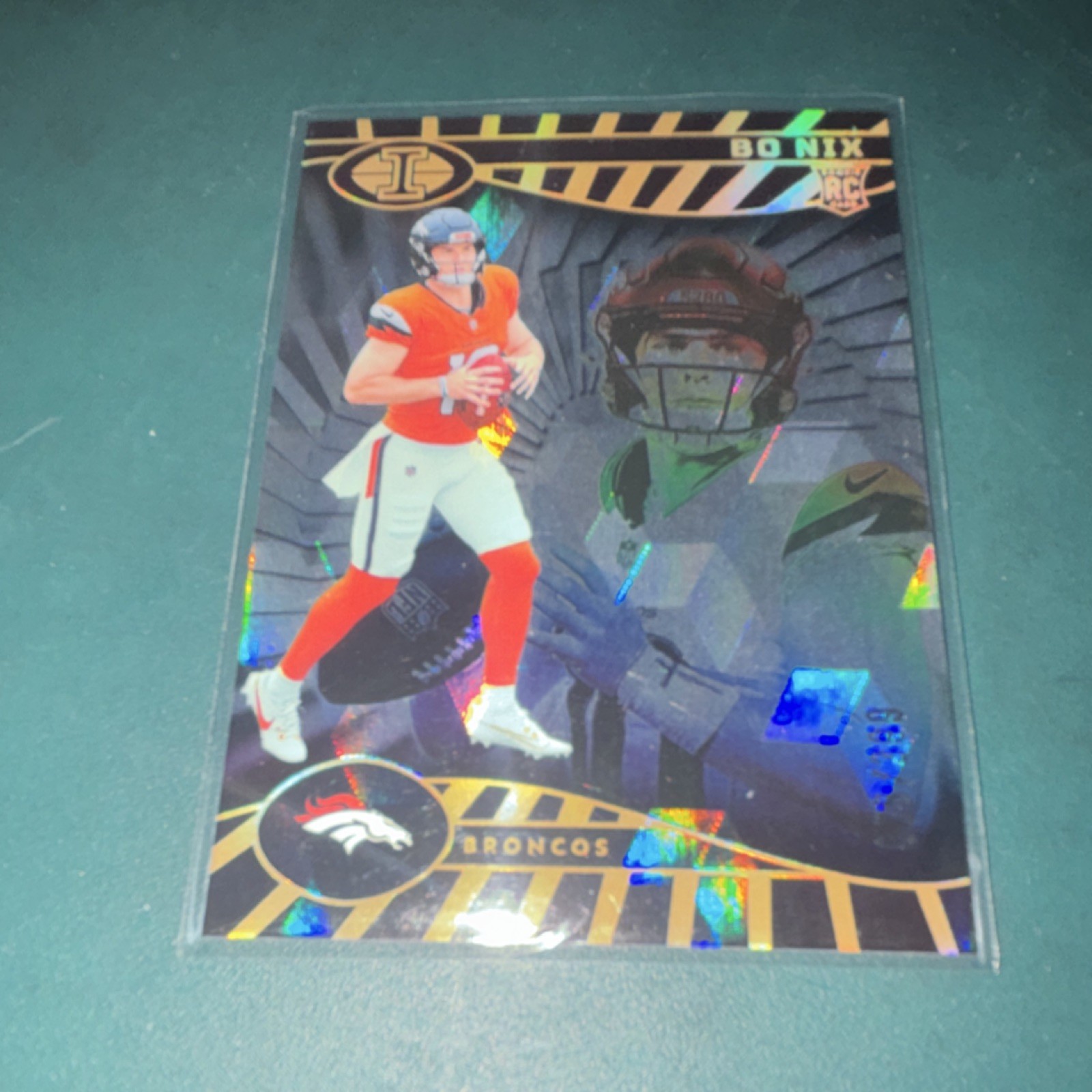 Panini 2024 Illusions Trophy Cubic Rookie Bo Nix #22/399 Denver Broncos