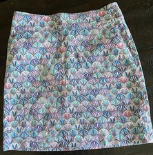 Talbots Scalloped Colorful Skirt Size 6 Pre-Owned