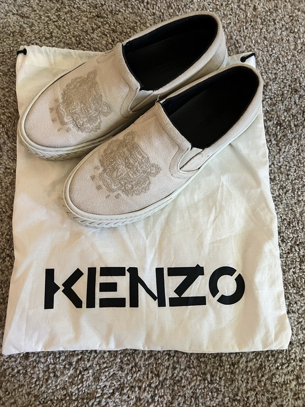 Kenzo Paris Embroidered Tiger Mule Shoes Slip On Women’s EU 39