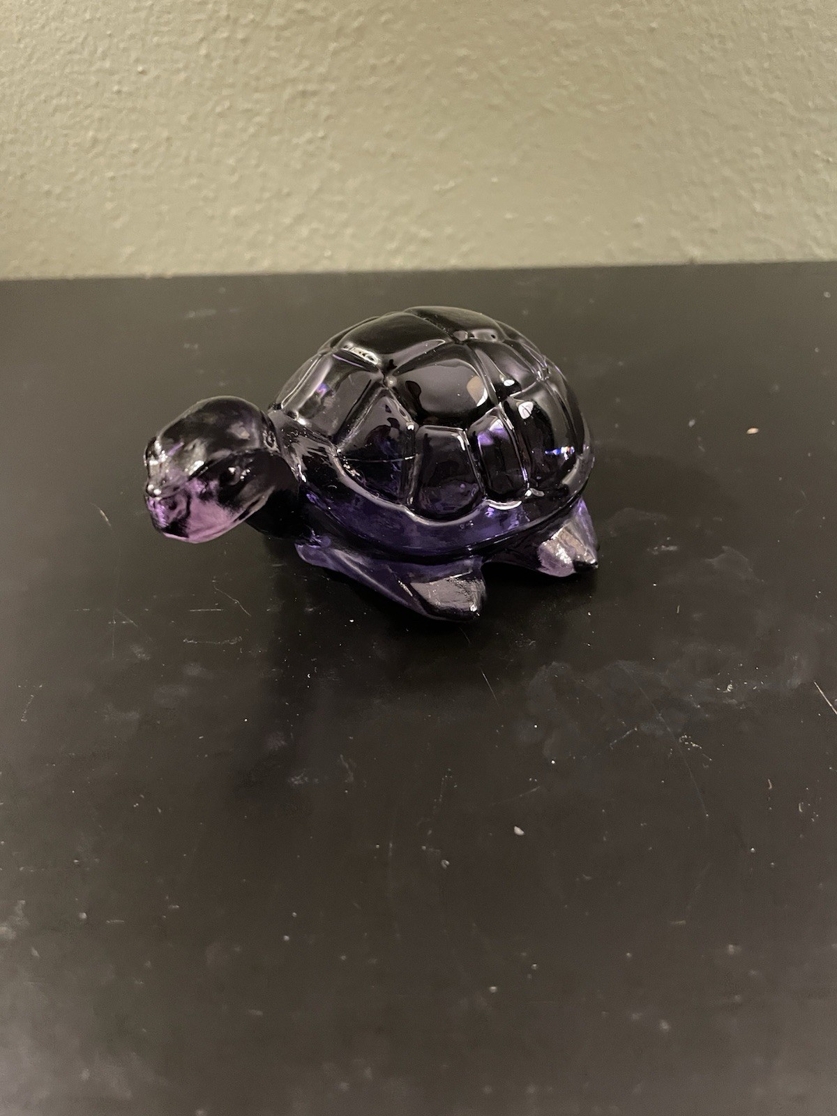 Fenton Purple Turtle Figurine