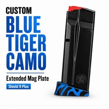 Sw Shield Plus Magizine Base Plate Extension Smith Wesson Blue Tiger Camo