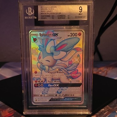 sylveon pokemon card gx Pokémon SV76/SV94 Hidden Fates Shiny Vault Holo BGS 9 Full Art style setup or your main portfolio Sylveon Love Vmax gx ex