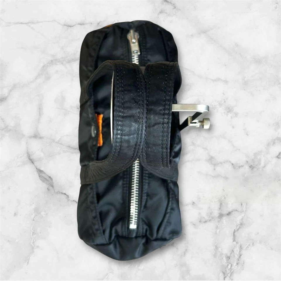 Bolso de Lona PORTER Yoshida TANKER Boston Negro Nylon Pequeño Japón Raro Usado Foto 3 de 4