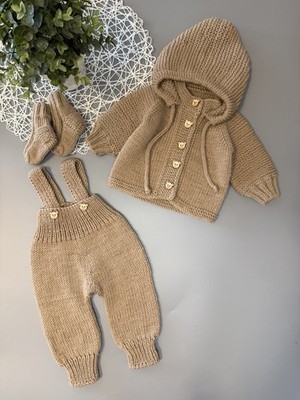 Handgestrickte Baby Set Gr 56/62