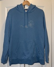 Nike Skateboarding Blue Flower Hoodie Size XL Embroidered