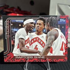 Topps 2025-26 Raptors Team Logo Parallel #276 Toronto Raptors Basketball Card