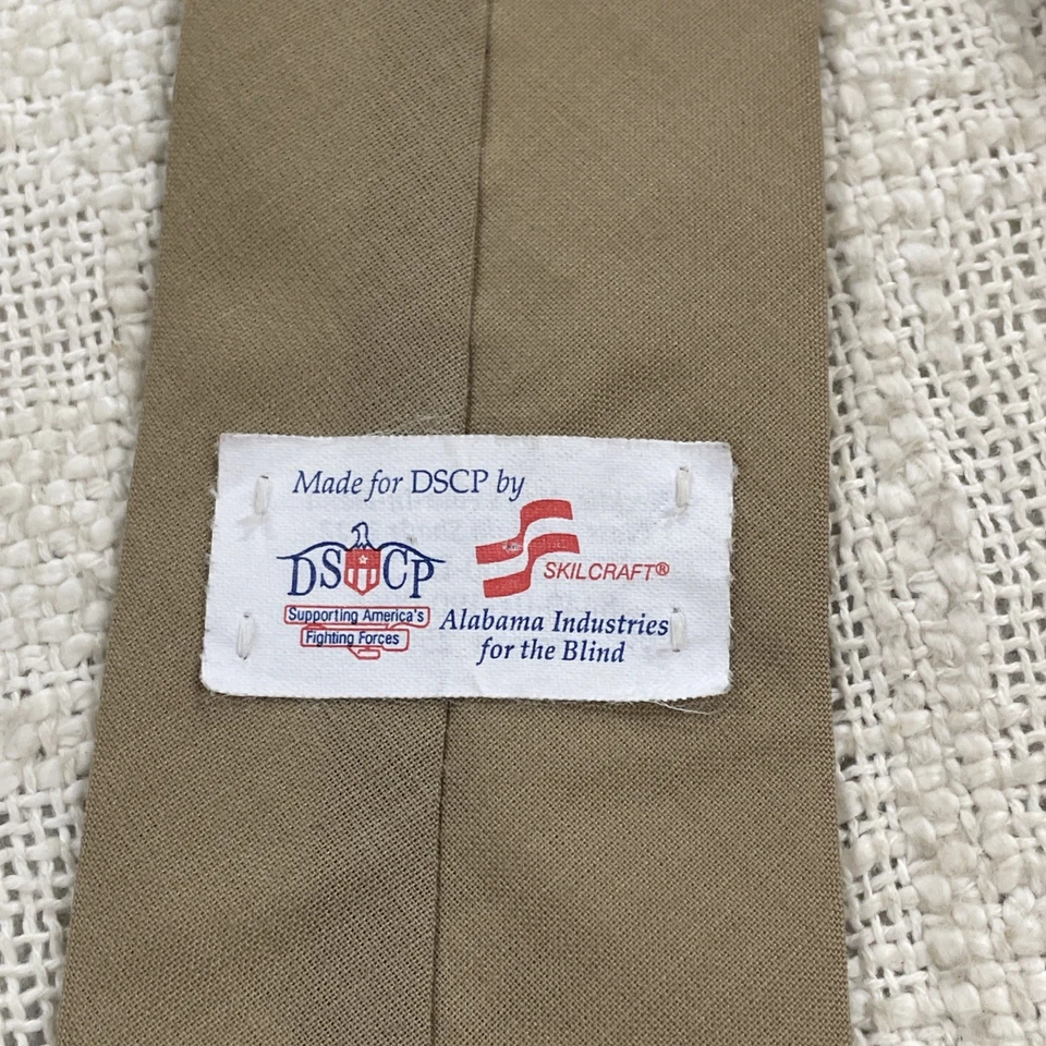USMC Tan Skilcraft DSCP Necktie Tie - Image 4 of 4