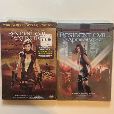 Resident Evil Extinction & Apocalypse Widescreen DVD Special Edition Jovovich