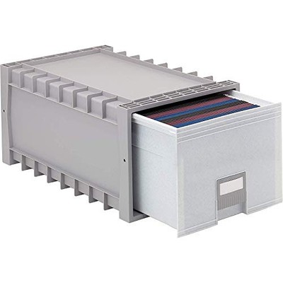 Storex 61101U01C Archive Storage Drawers, Letter Files, 15.25'' X 24'' X 11.5'',