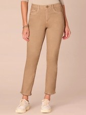 NWT Democracy High Rise Slim Straight Ab Solution Raw Hem Jeans size 2