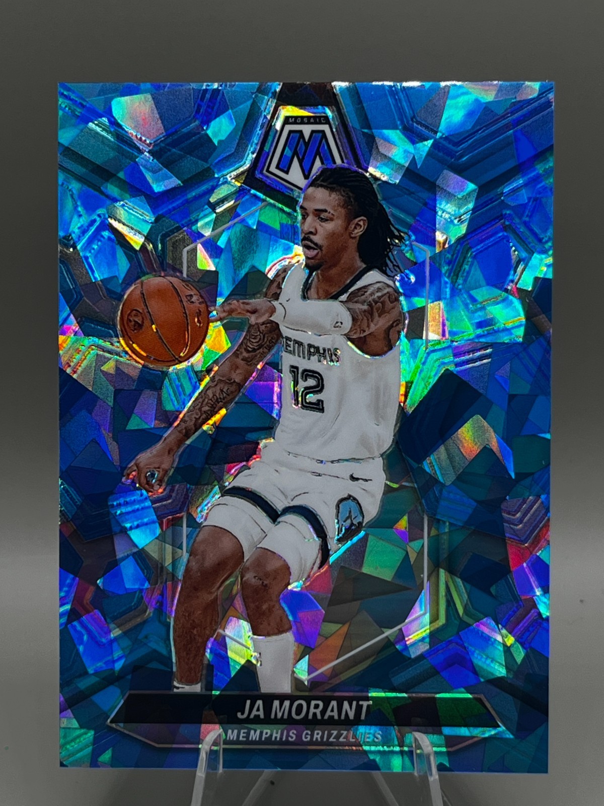 2023-24 Panini Mosaic - Ja Morant #127 Ice Mosaic Prizm /125