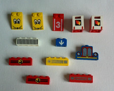 LEGO Vintage bedruckte Teile Konvolut 12x Fabuland Classic Prints selten